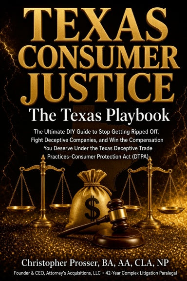 Texas Consumer Justice: The Ultimate DIY Guide to Fighting Deceptive Companies