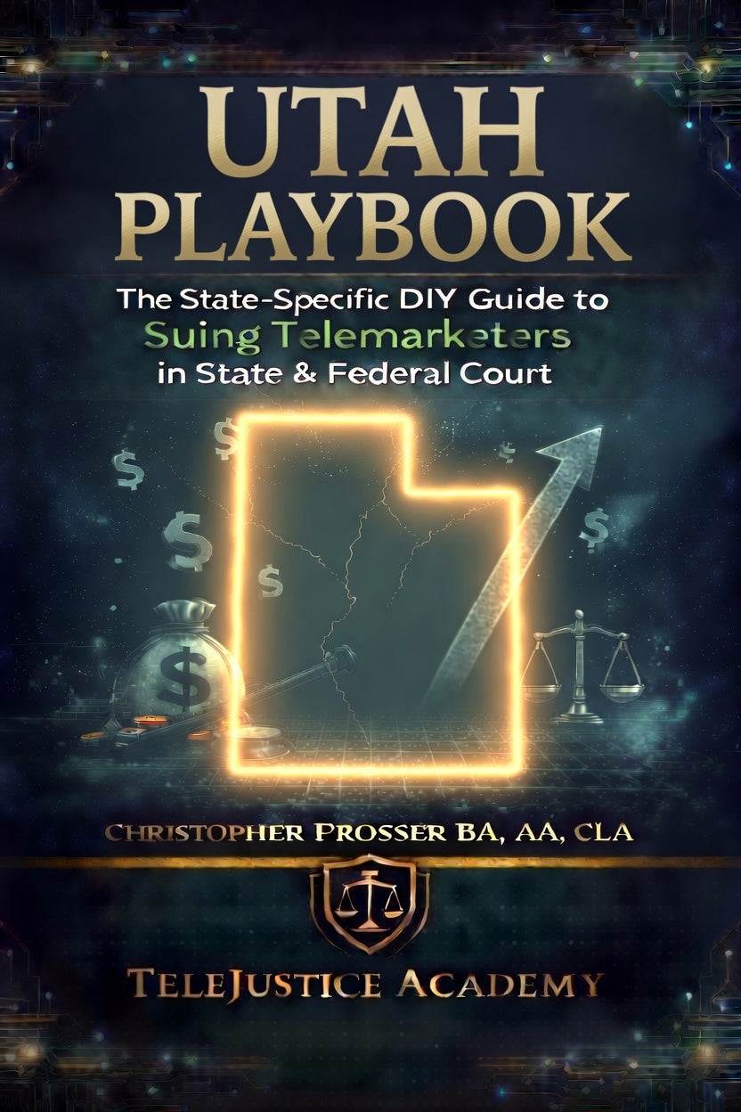 Utah Playbook: The State-Specific DIY Guide to Suing Telemarketers in State & Federal Court