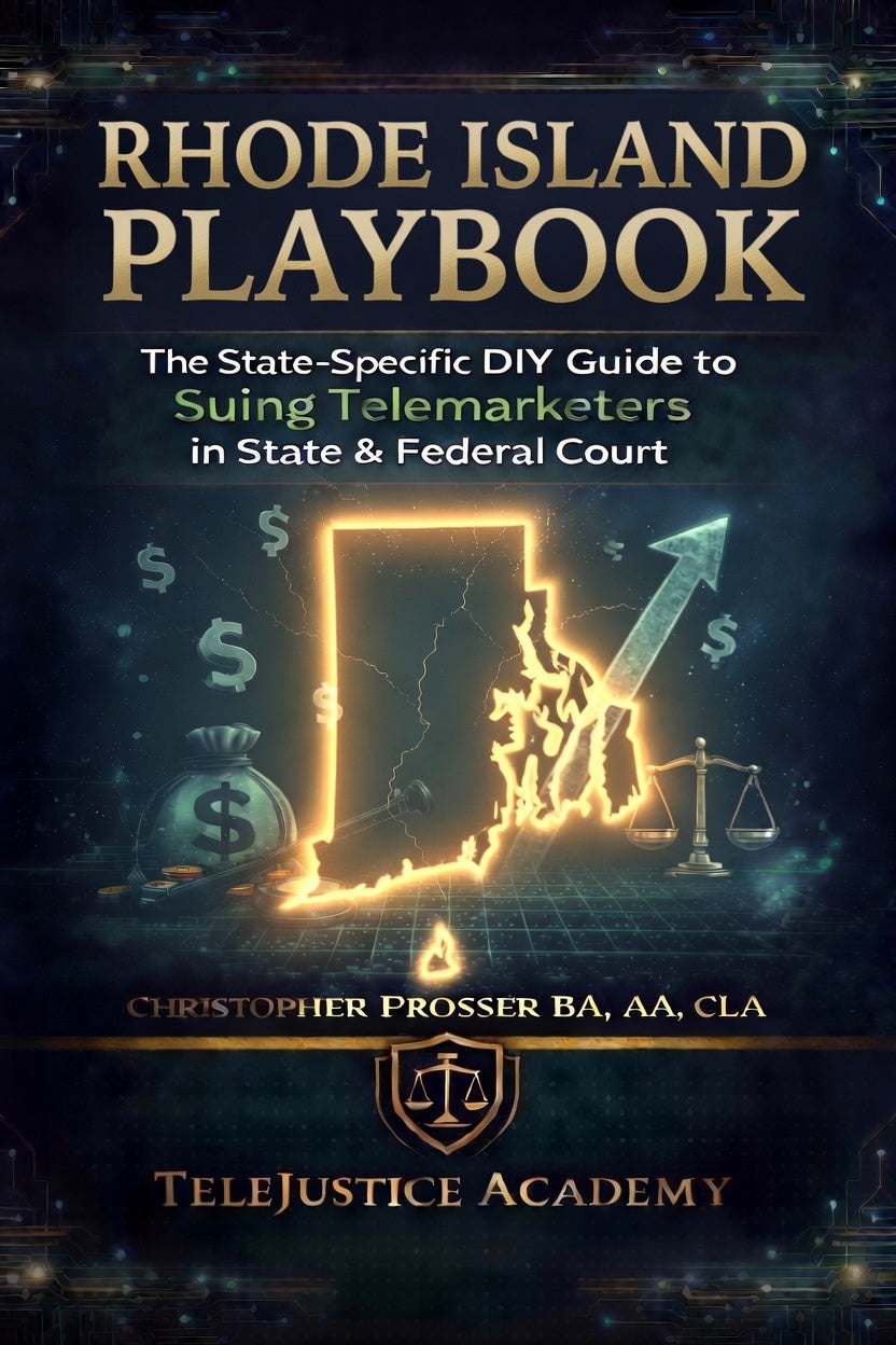 Rhode Island PlayBook: The State-Specific DIY Guide to Suing Telemarketers in State & Federal Court