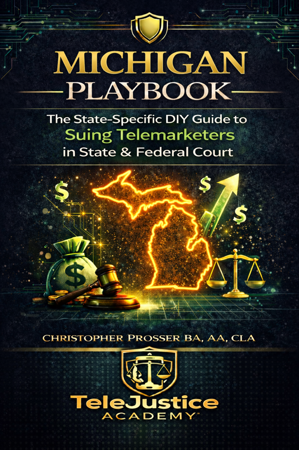 Michigan PlayBook The State-Specific DIY Guide to Suing Telemarketers in State & Federal Court