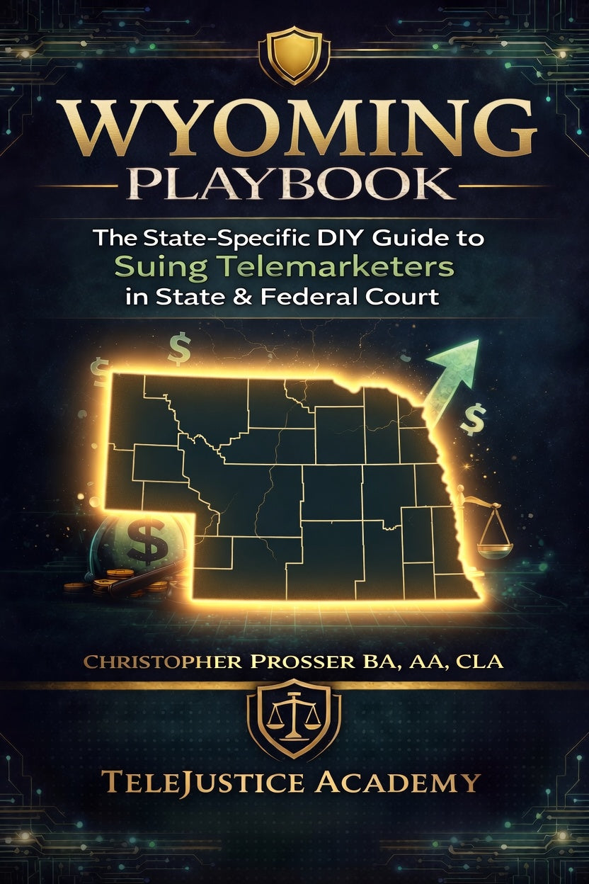 Wyoming Playbook: The State-Specific DIY Guide to Suing Telemarketers in State & Federal Court