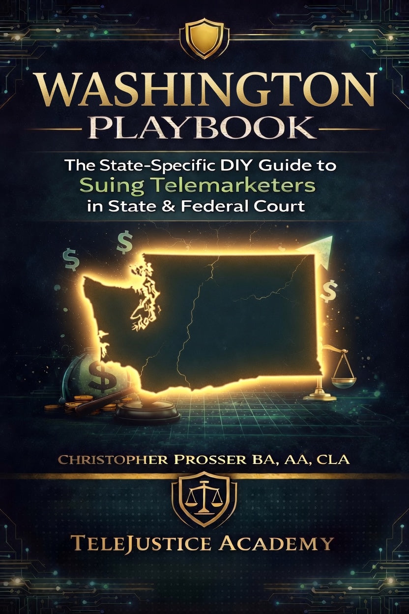 Washington Playbook: The State-Specific DIY Guide to Suing Telemarketers in State & Federal Court